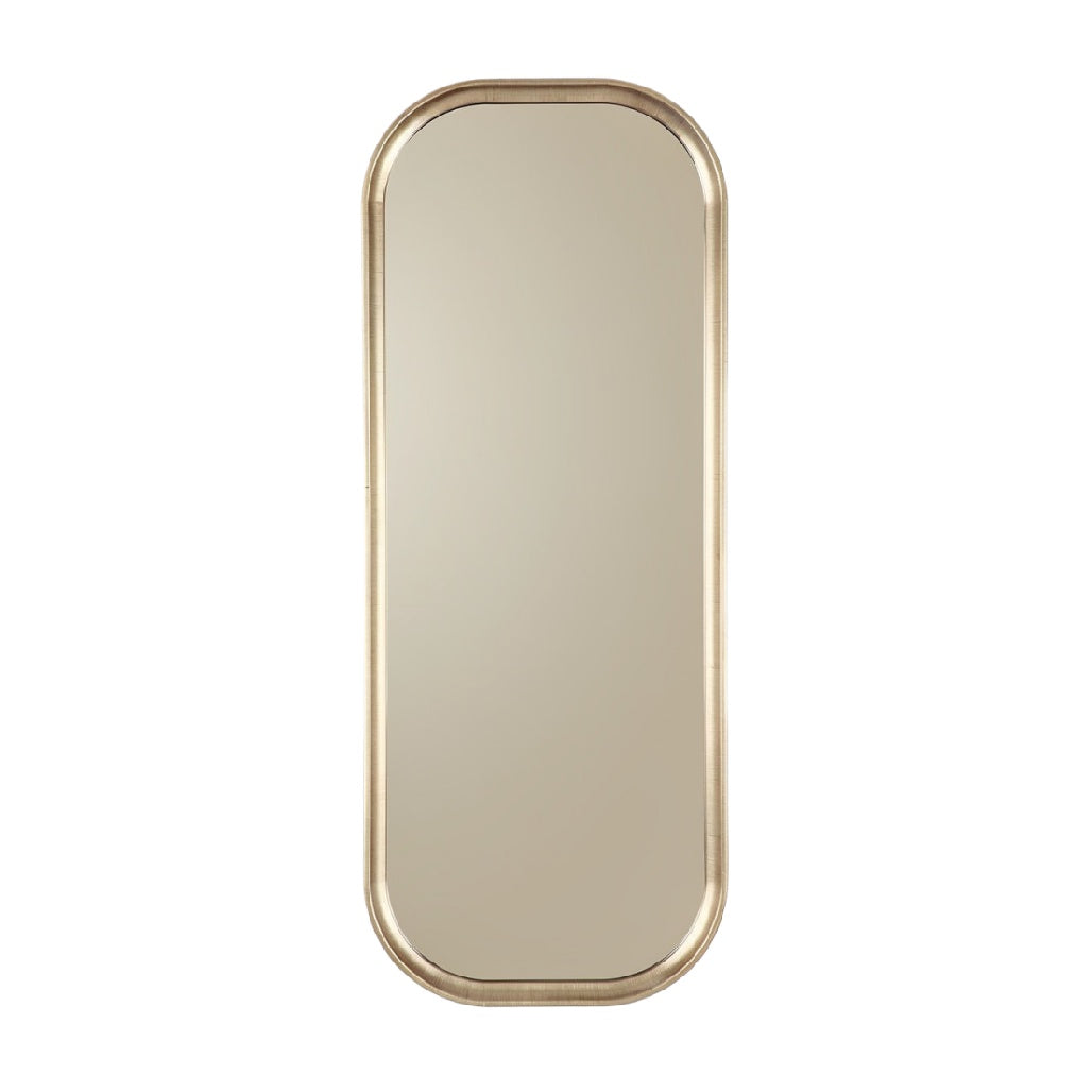"Elegante Ovale Muurspiegel met Gouden Rand"