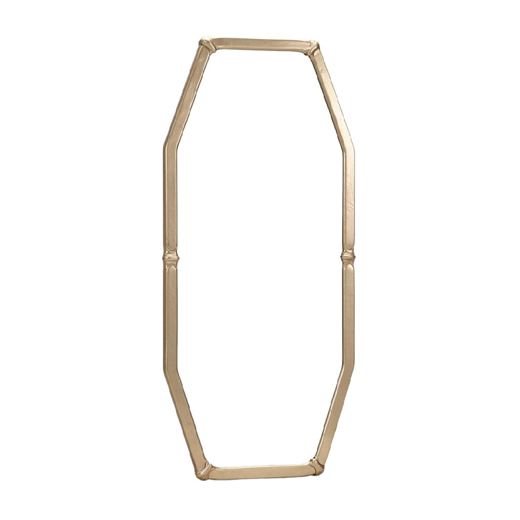 **Titel: Hexagonaal Houten Lijst zonder Glas**